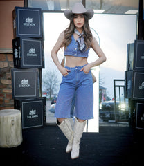 Vic Denim Rhinestone Set