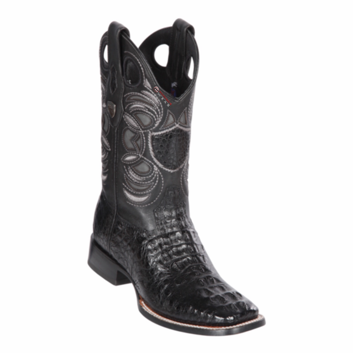 Men's WIld West Caiman Hornback Boots Wide Square Toe