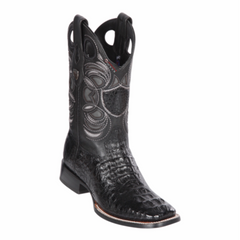 Men's WIld West Caiman Hornback Boots Wide Square Toe