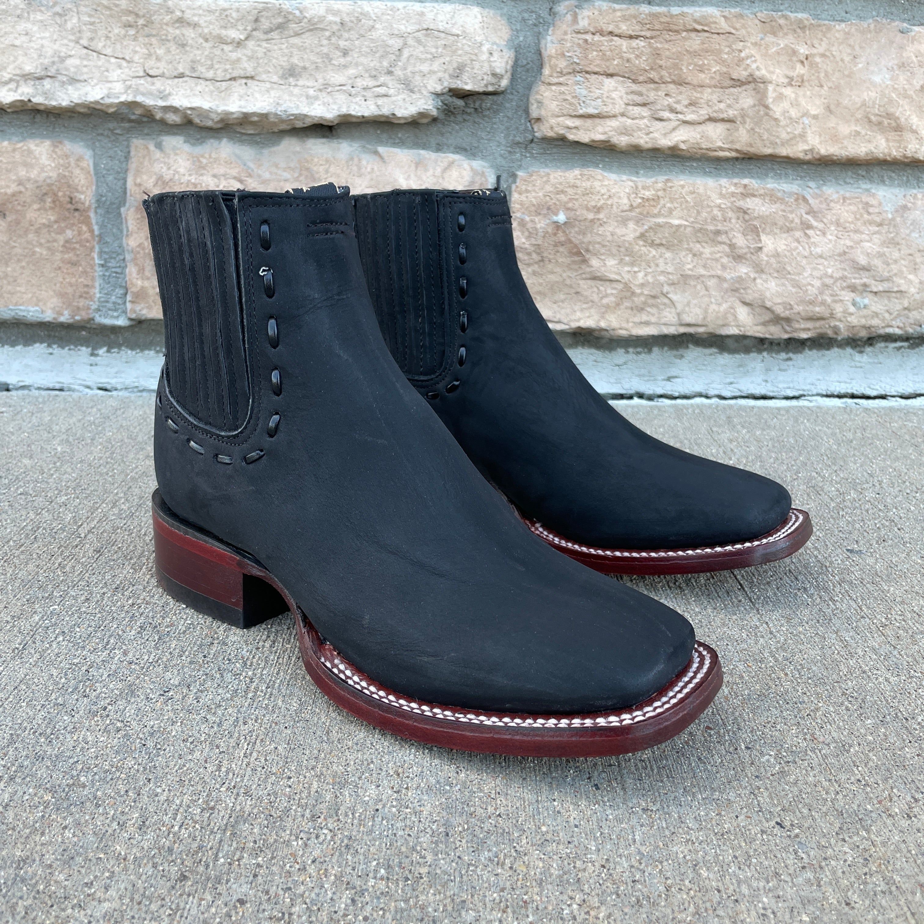 Women's Los Altos Black Nobuck Ankle Boots