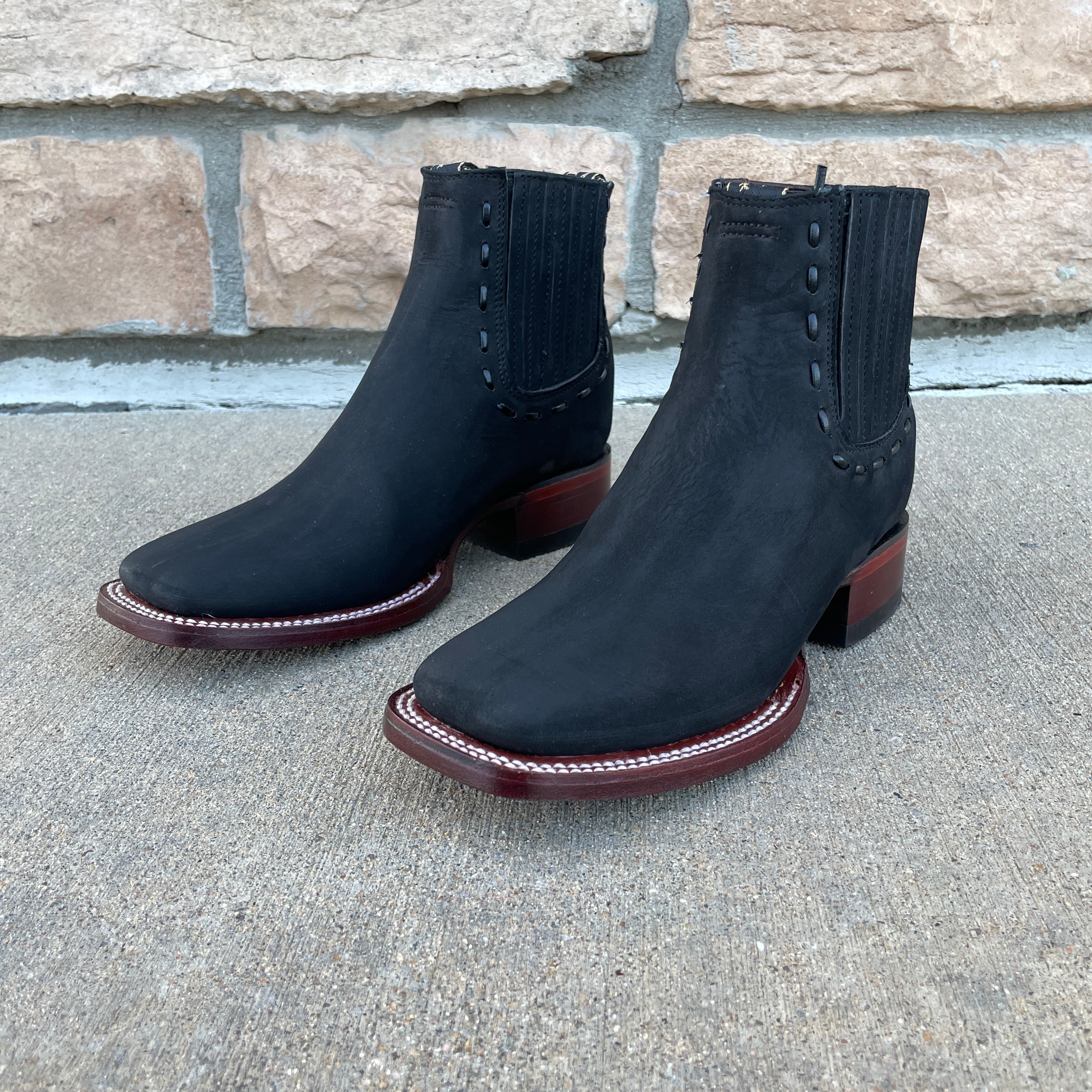 Women's Los Altos Black Nobuck Ankle Boots