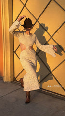 Tiana Cutout Crochet Dress