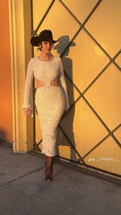 Tiana Cutout Crochet Dress